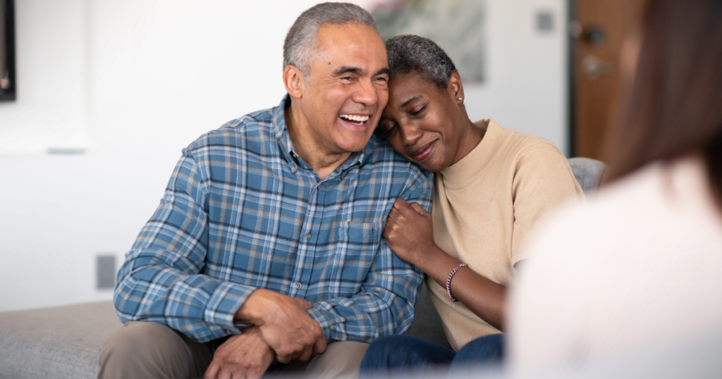 Ottawa empty nest couple reconnecting emotionally after children left home with couples therapist support and relationship coaching.