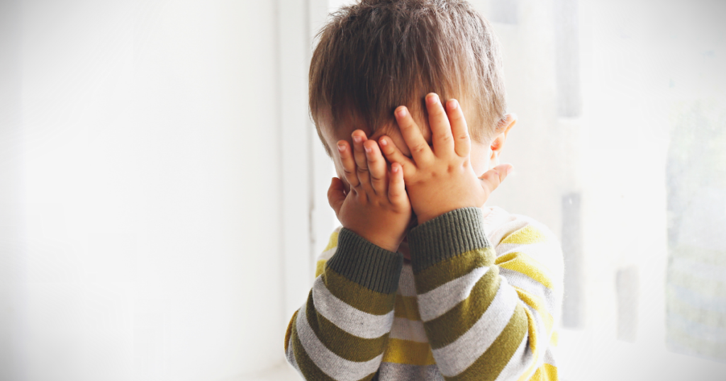 Ottawa todller practicing emotional regulation during a meltdown.